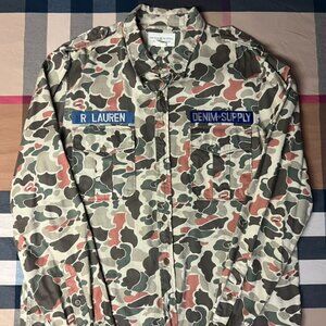 Polo Ralph Lauren Denim & Supply Long Sleeve Camo Print Button Up XL